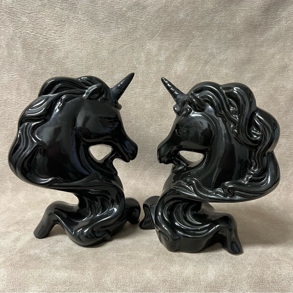 Set of (2) Vintage 11" Ceramic Unicorns * read* - Picture 4 of 7